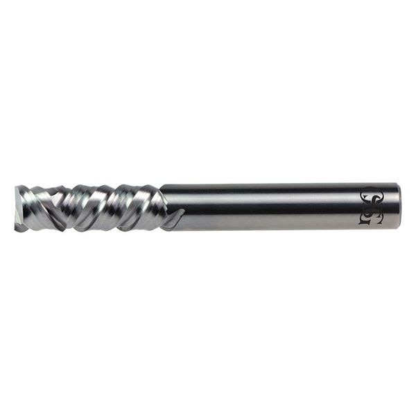 Carbide End Mill, 3/8 in. dia, 2 in. Cut L