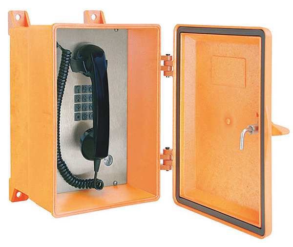 Weatherproof Telephone, NEMA 4X, Orange