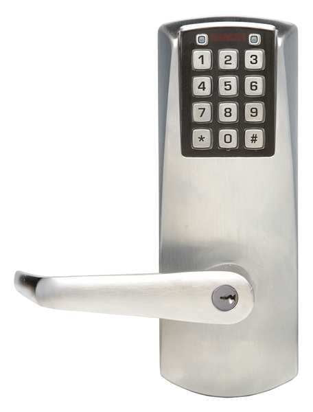 Auto/Deadbolt Lck, Schlage C, Satin Chrome