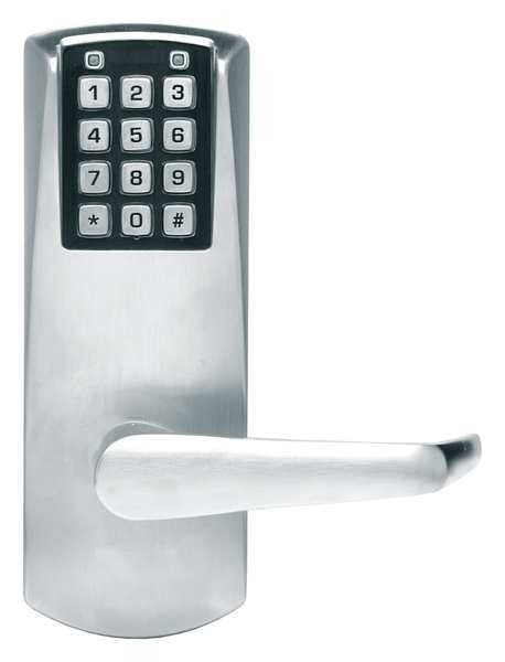 Deadbolt Lck, No Key Override, SatinChrome