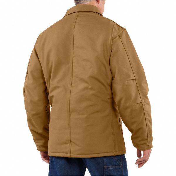 Carhartt Flame Resistant Duck Coat, Brown, 100% Cotton, XLT