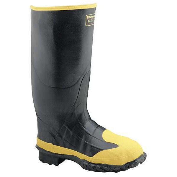 Size 14 Men's Steel Rubber Boot, Black