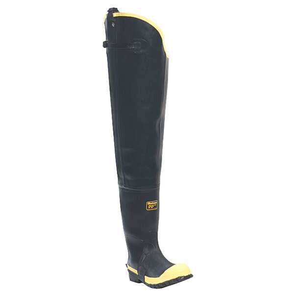 Size 12 Men's Steel Hip Wader, Black
