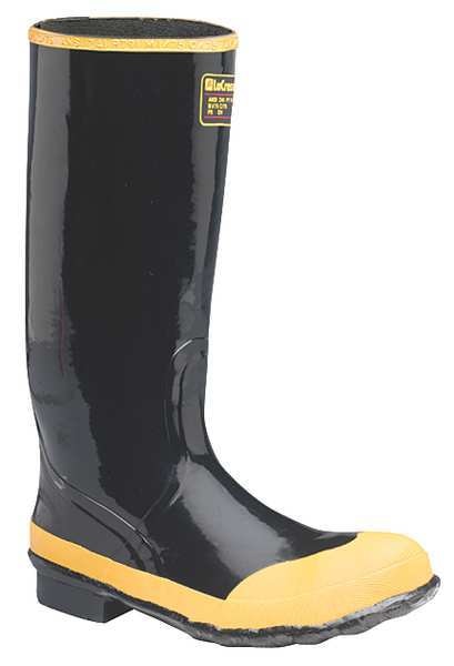 Size 14 Men's Steel Rubber Boot, Black