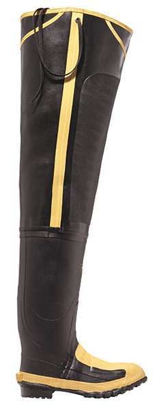 Size 13 Men's Steel Hip Wader, Black