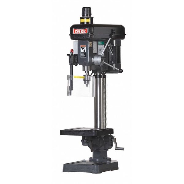 Bench Drill Press, Belt Drive, 1/2 hp, 120 V, 14 1/8 in Swing, Variable Speed