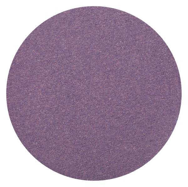 Film Disc, 120 Grit, 6in.dia, N/Holes, PK50