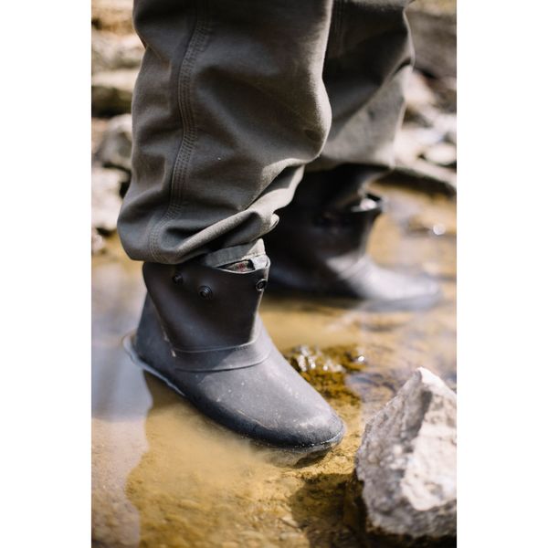 Overboots, M, Pull On, 6in H, Blk, PR
