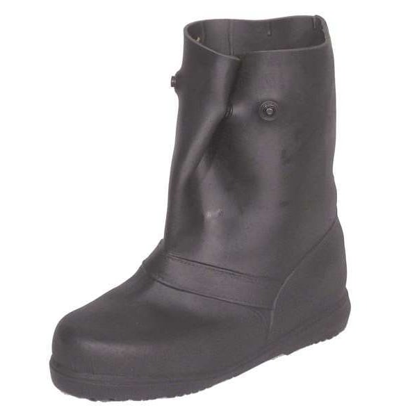 Overboots, L, Pull On, 12in H, Blk, PR