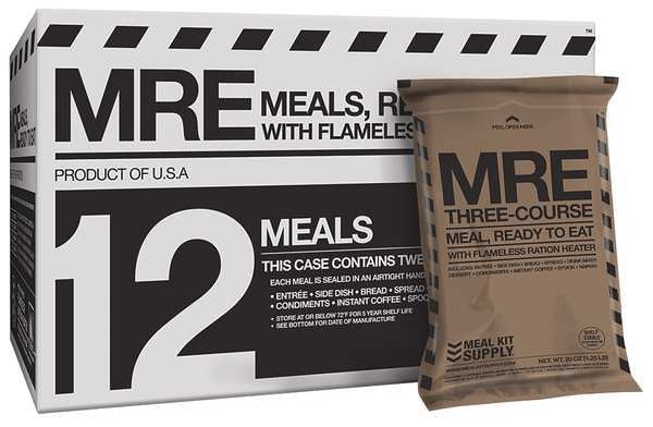 Emergency Food Ration Packet, 140 oz, PK12