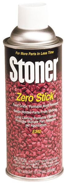 Zero Stick Mold Release, Aerosol Can, 12 oz, Dimethyl Ether, Liquid