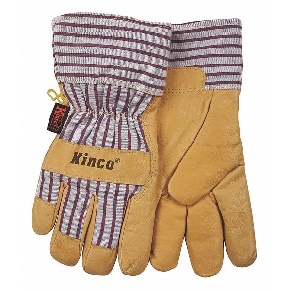 Lined Pigskin Leather Glove, Pigskin, L, PR