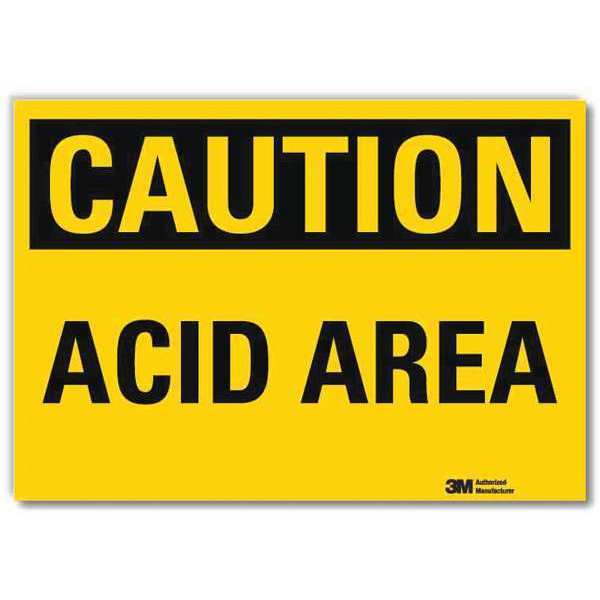 Caution Sign, 7 in H, 10 in W, Vertical Rectangle, English, U4-1042-RD_10X7