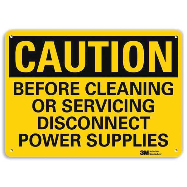 Safety Sign, 7 in Height, 10 in Width, Aluminum, Vertical Rectangle, English, U4-1081-RA_10X7
