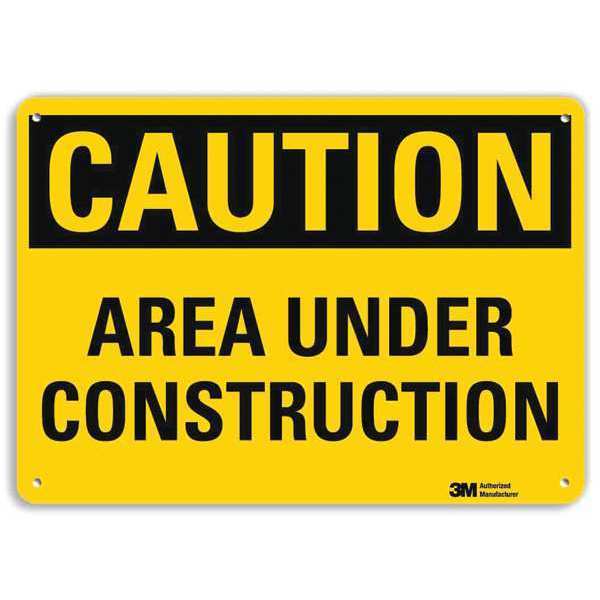 Safety Sign, 7 in Height, 10 in Width, Aluminum, Vertical Rectangle, English, U4-1055-RA_10X7