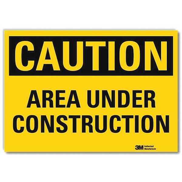 Safety Sign, 5 in H, 7 in Width, Reflective Sheeting, Horizontal Rectangle, English, U4-1055-RD_7X5
