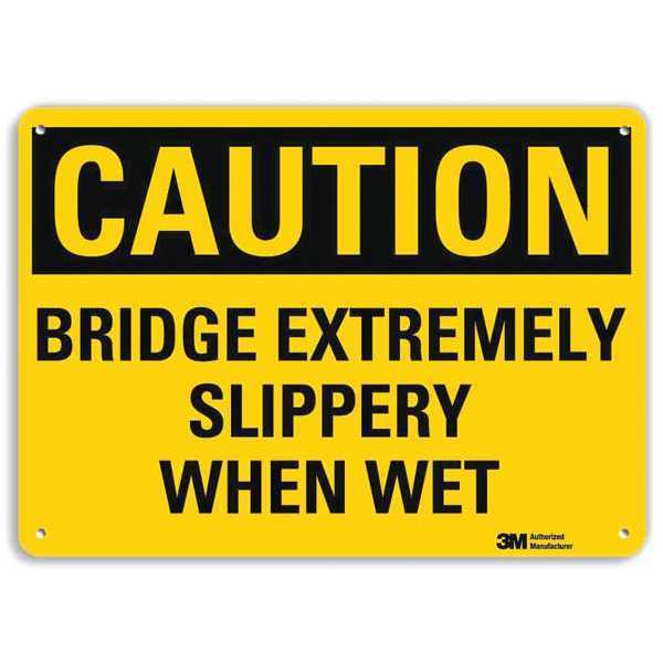 Safety Sign, 7 in Height, 10 in Width, Aluminum, Vertical Rectangle, English, U4-1094-RA_10X7