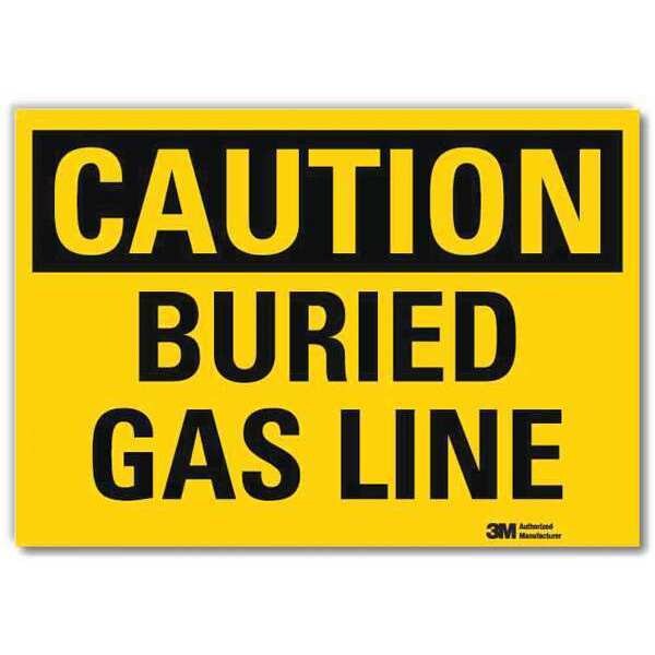 Caution Sign, 5 in H, 7 in W, Horizontal Rectangle, English, U4-1101-RD_7X5