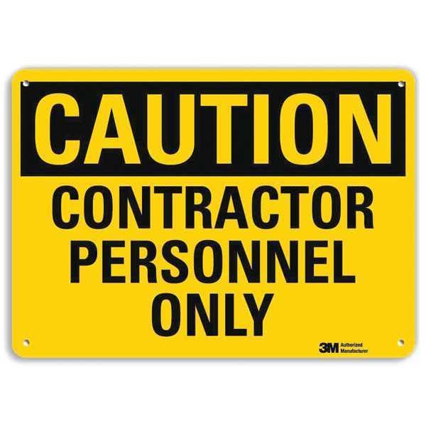Safety Sign, Athrzd Prsnnl Only, Txt, 10inW
