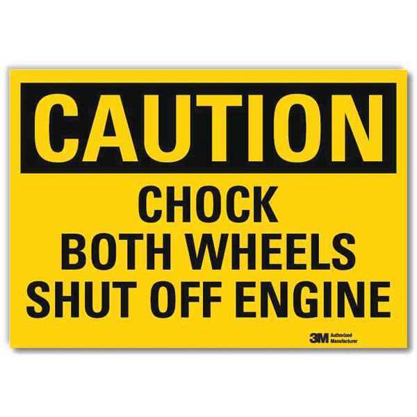 Safety Sign, 5 in H, 7 in Width, Reflective Sheeting, Horizontal Rectangle, English, U4-1125-RD_7X5