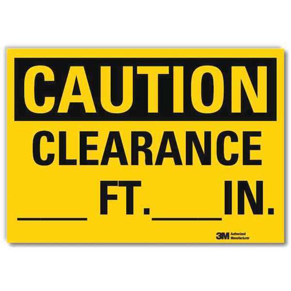 Safety Sign, 5 in H, 7 in Width, Reflective Sheeting, Horizontal Rectangle, English, U4-1130-RD_7X5