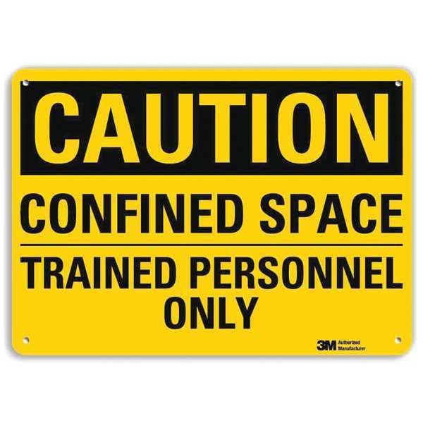 Safety Sign, Trained Personnel Only, 7in.H