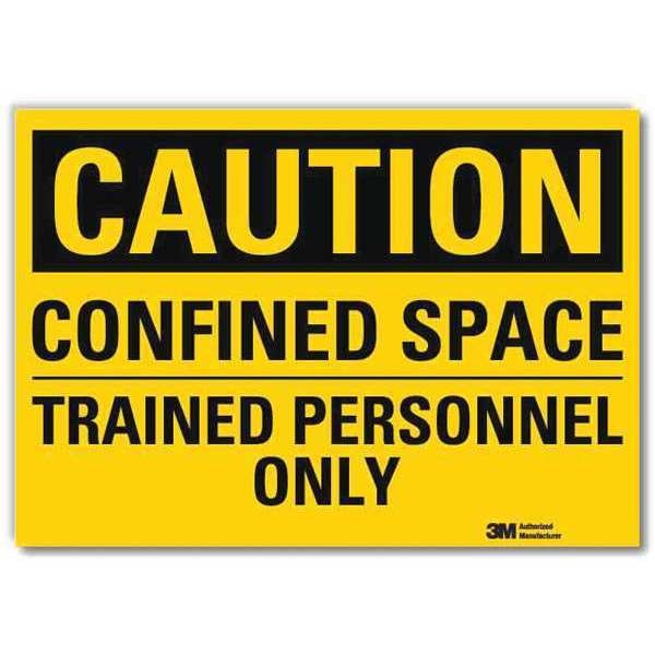 Safety Sign, Trained Personnel Only, 14inW