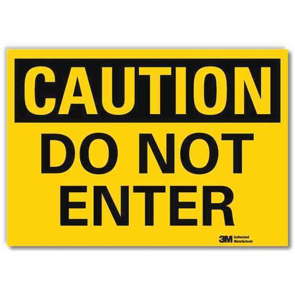 Entrance Sign, 7\u0022 x 10\u0022, Vinyl, 7 in Height, 10 in Width, Reflective Sheeting, English