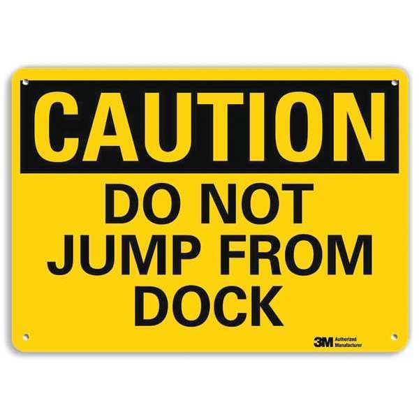 Safety Sign, 7 in H, 10 in W, Plastic, Vertical Rectangle, English, U4-1182-RA_10X7