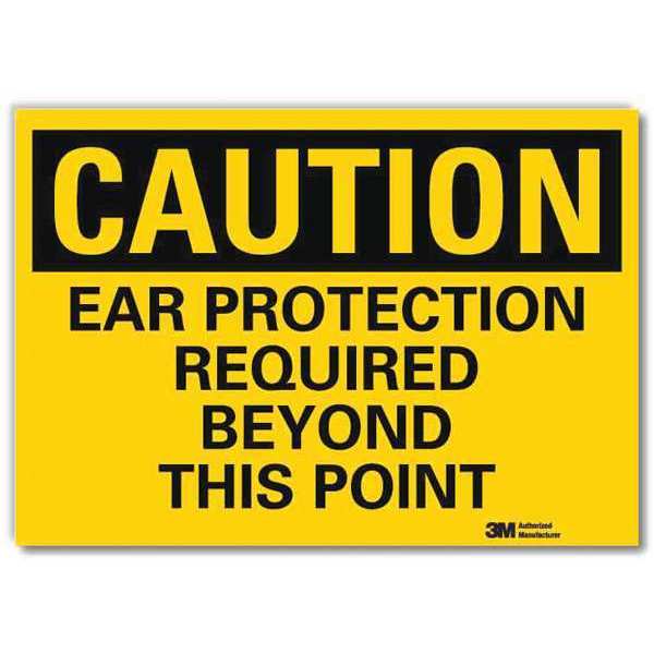 Safety Sign, Ear Protection Beyond, 14in.W