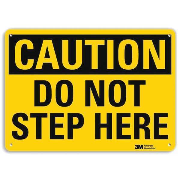 Safety Sign, 7 in Height, 10 in Width, Aluminum, Vertical Rectangle, English, U4-1204-RA_10X7