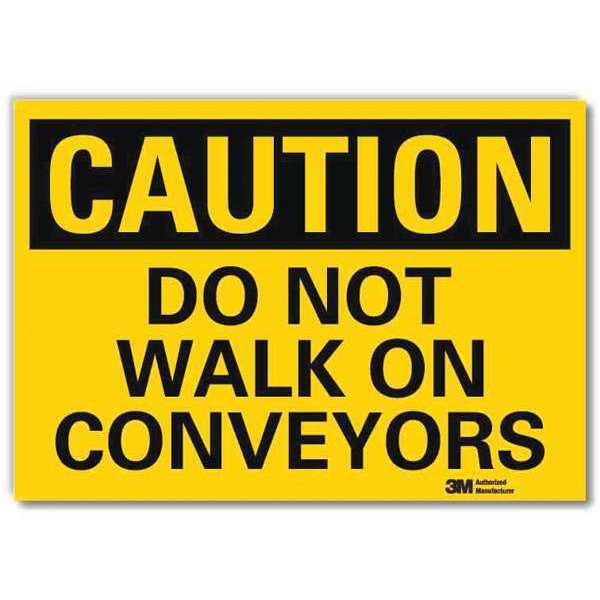 Safety Sign, 5 in H, 7 in Width, Reflective Sheeting, Horizontal Rectangle, English, U4-1209-RD_7X5