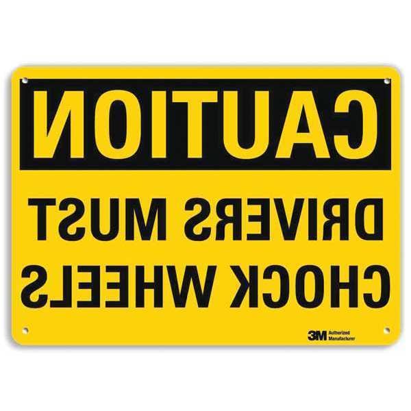 Safety Sign, 7 in Height, 10 in Width, Aluminum, Vertical Rectangle, English, U4-1220-RA_10X7