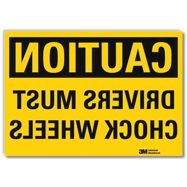 Safety Sign, 7 in Height, 10 in W, Reflective Sheeting, Vertical Rectangle, English, U4-1220-RD_10X7