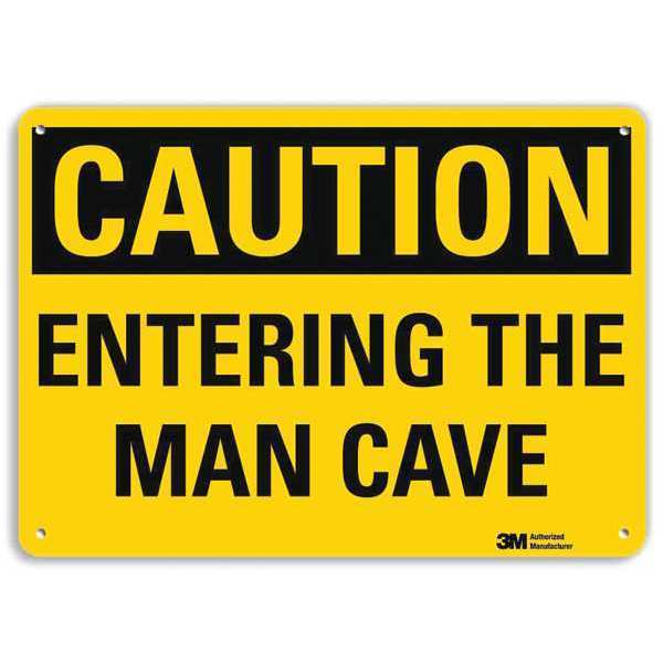 Safety Sign, Recycled Aluminum, 10in.W, U4-1260-RA_10X7