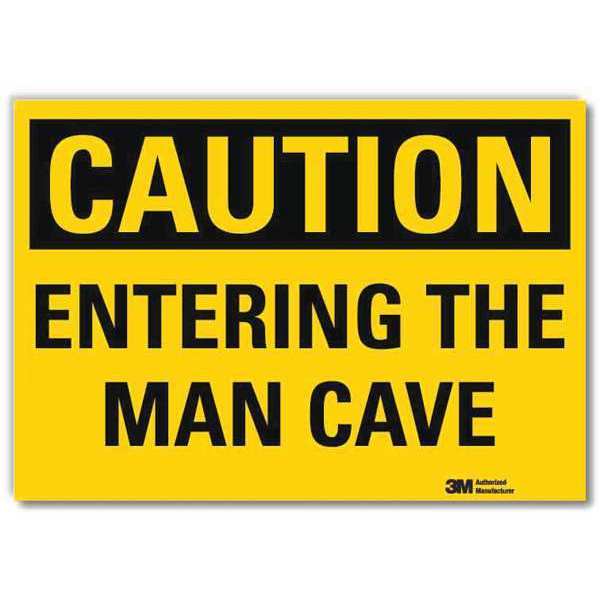 Safety Sign, Self-Adhesive Vinyl, 14in.W, U4-1260-RD_14X10