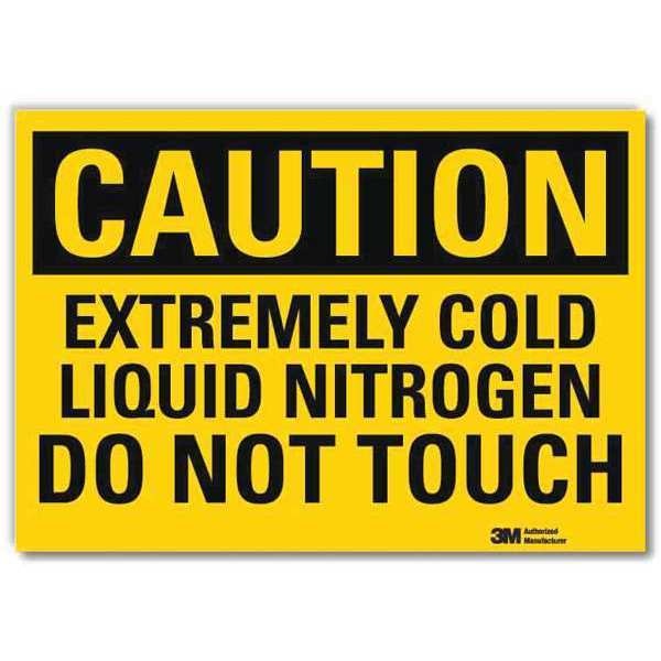 Caution Sign, 7 in H, 10 in W, Vertical Rectangle, English, U4-1265-RD_10X7