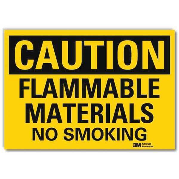 No Smoking Sign, 5 in H, 7 in W, Reflective Sheeting, Horizontal Rectangle, English, U4-1313-RD_7X5