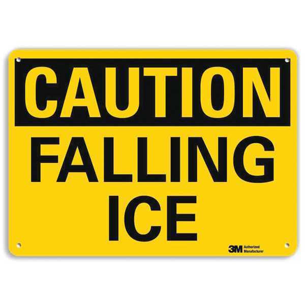 Safety Sign, 7 in H, 10 in W, Plastic, Vertical Rectangle, English, U4-1301-RA_10X7