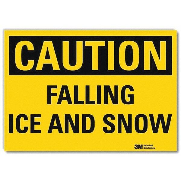 Safety Sign, 10 in H, 14 in W, Plastic, Horizontal Rectangle, English, U4-1302-RD_14X10