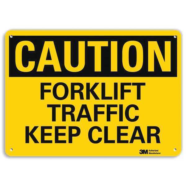 Safety Sign, 7 in Height, 10 in Width, Aluminum, Vertical Rectangle, English, U4-1327-RA_10X7