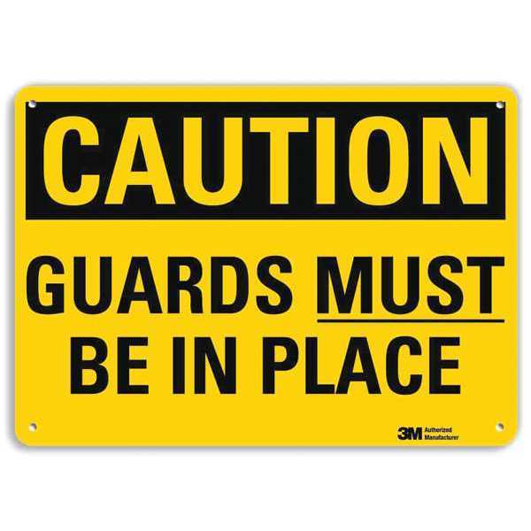 Safety Sign, 7 in Height, 10 in Width, Aluminum, Vertical Rectangle, English, U4-1349-RA_10X7