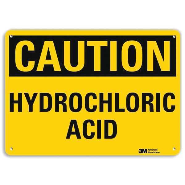 Caution Sign, 7 in H, 10 in W, Vertical Rectangle, English, U4-1435-RA_10X7