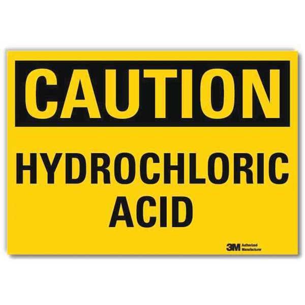 Caution Sign, 7 in H, 10 in W, Vertical Rectangle, English, U4-1435-RD_10X7