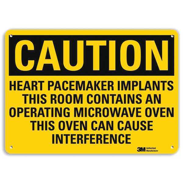 Caution Sign, 7 in H, 10 in W, Aluminum, Vertical Rectangle, U4-1405-RA_10X7