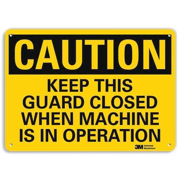 Safety Sign, 7 in Height, 10 in Width, Aluminum, Vertical Rectangle, English, U4-1474-RA_10X7