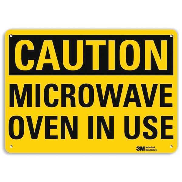 Caution Sign, 7 in H, 10 in W, Aluminum, Vertical Rectangle, U4-1533-RA_10X7