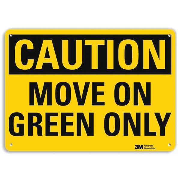 Reflective  Lift Truck Sign, 7 in Height, 10 in Width, Plastic, Vertical Rectangle, English