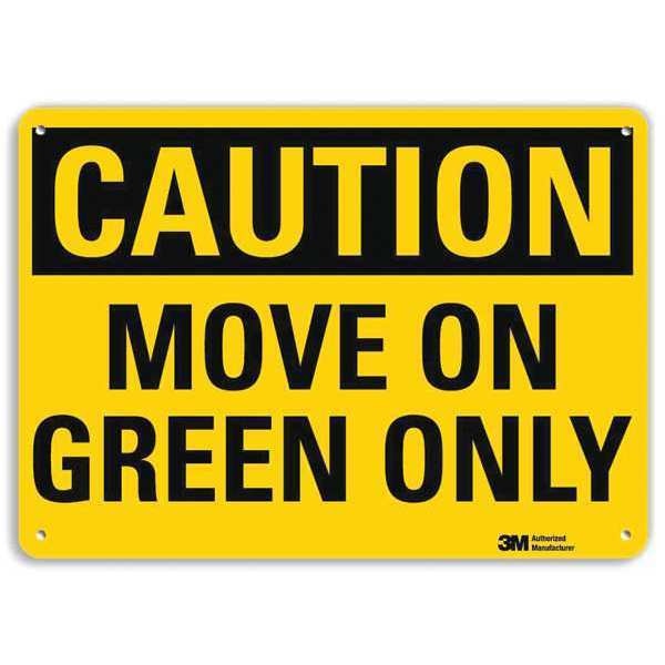 Safety Sign, 7 in H, 10 in W, Plastic, Vertical Rectangle, English, U4-1536-RA_10X7