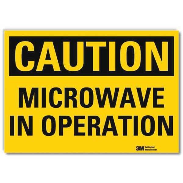 Caution Sign, 10 in H, 14 in W, Reflective Sheeting, Horizontal Rectangle, U4-1528-RD_14X10